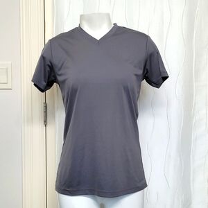 A4 Gray Short Sleeve Athletic Shirt
